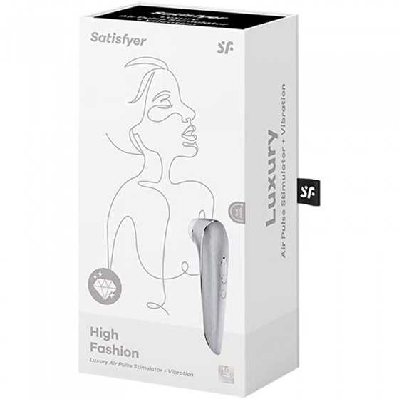 Satisfyer Luxury High Fashion Air-Pulse Clitoral Vibrator - Non-Contact Clitoral Sucking Pressure-Wave Technology Plus Vibration
