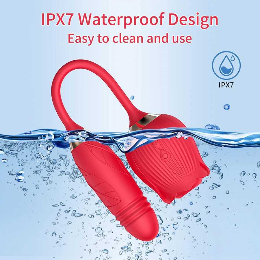 3-in-1 Rose Toy Stimulator for Women,Safe Waterproof Automatic Electric Machine Pleasure Gifts,Rose Sex Toy for Women Female Cou
