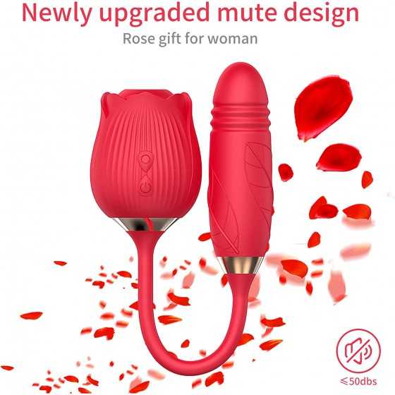 3-in-1 Rose Toy Stimulator for Women,Safe Waterproof Automatic Electric Machine Pleasure Gifts,Rose Sex Toy for Women Female Cou