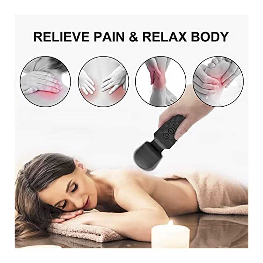 YINGE Mini Wand Massager for Women/Man with Powerful Vibrating Small Cordless Handheld Bullet Personal Waterproof Deep Tissue Th