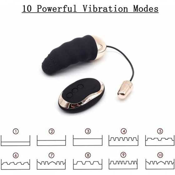 MASVSAM Adult Remote Control G-spot Clitoris Bullet Vibrator with 10 Vibration Modes, Waterproof Vibrating Egg for Clitoral Nipp