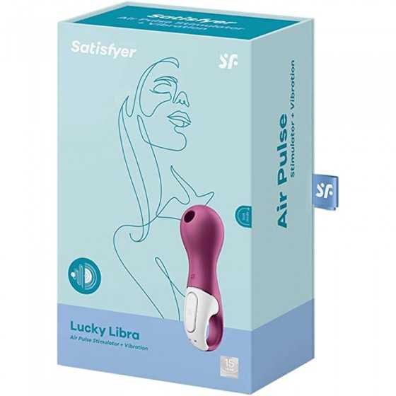 Satisfyer Lucky Libra Air Pulse Clitoris Stimulating Vibrator - Non-Contact Clitoral Sucking Pressure-Wave Technology & Vibratio