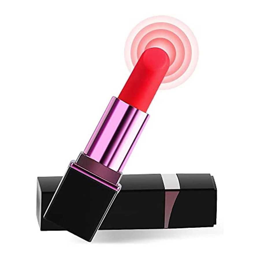 Bullet Vibrator Lipstick Shape with 10 Vibration Modes Sex Toys for Women or Couples Clitorals Stimulator Licking Toy for Woman 