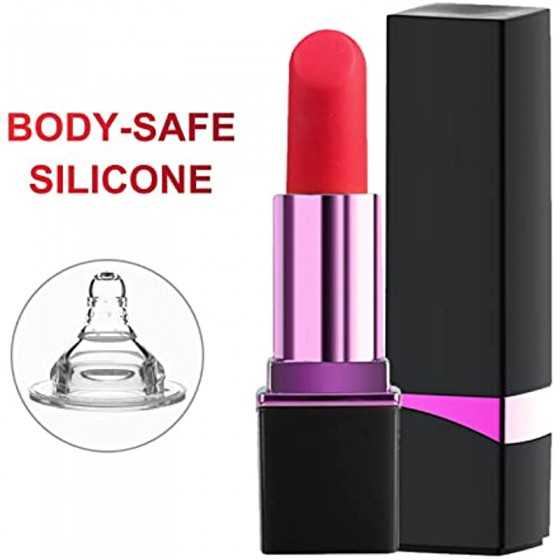 Bullet Vibrator Lipstick Shape with 10 Vibration Modes Sex Toys for Women or Couples Clitorals Stimulator Licking Toy for Woman 