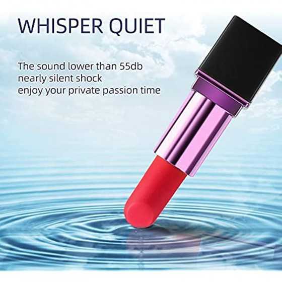 Bullet Vibrator Lipstick Shape with 10 Vibration Modes Sex Toys for Women or Couples Clitorals Stimulator Licking Toy for Woman 