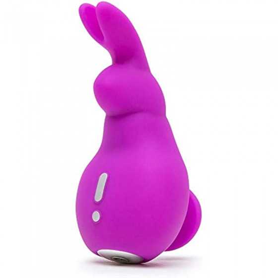Lovehoney Happy Rabbit Mini Ears Clitoral Vibrator - Small Clitoral Rabbit Vibrator for Women - Thick Flexible Rabbit Ears - Rec