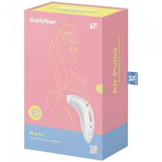 Satisfyer Pro 1+ Air-Pulse Clitoris Stimulating Vibrator - Non-Contact Clitoral Sucking Pressure-Wave Technology & Vibration, Wa