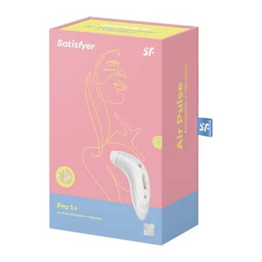 Satisfyer Pro 1+ Air-Pulse Clitoris Stimulating Vibrator - Non-Contact Clitoral Sucking Pressure-Wave Technology & Vibration, Wa