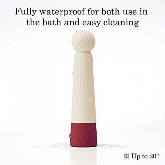 TENGA HMR-01 iroha Rin Akane Burgundy Vibrator for Women, Soft Touch Silicone 4-Mode Waterproof Vibrator