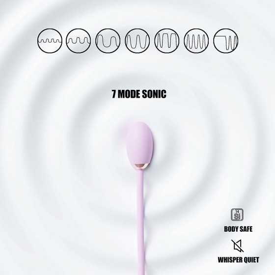 Sakulove Sonic Clitoral Stimulator Non-Contact Clitoral Sucking,Pressure-Wave Technology, Waterproof, Rechargeable (Pink)