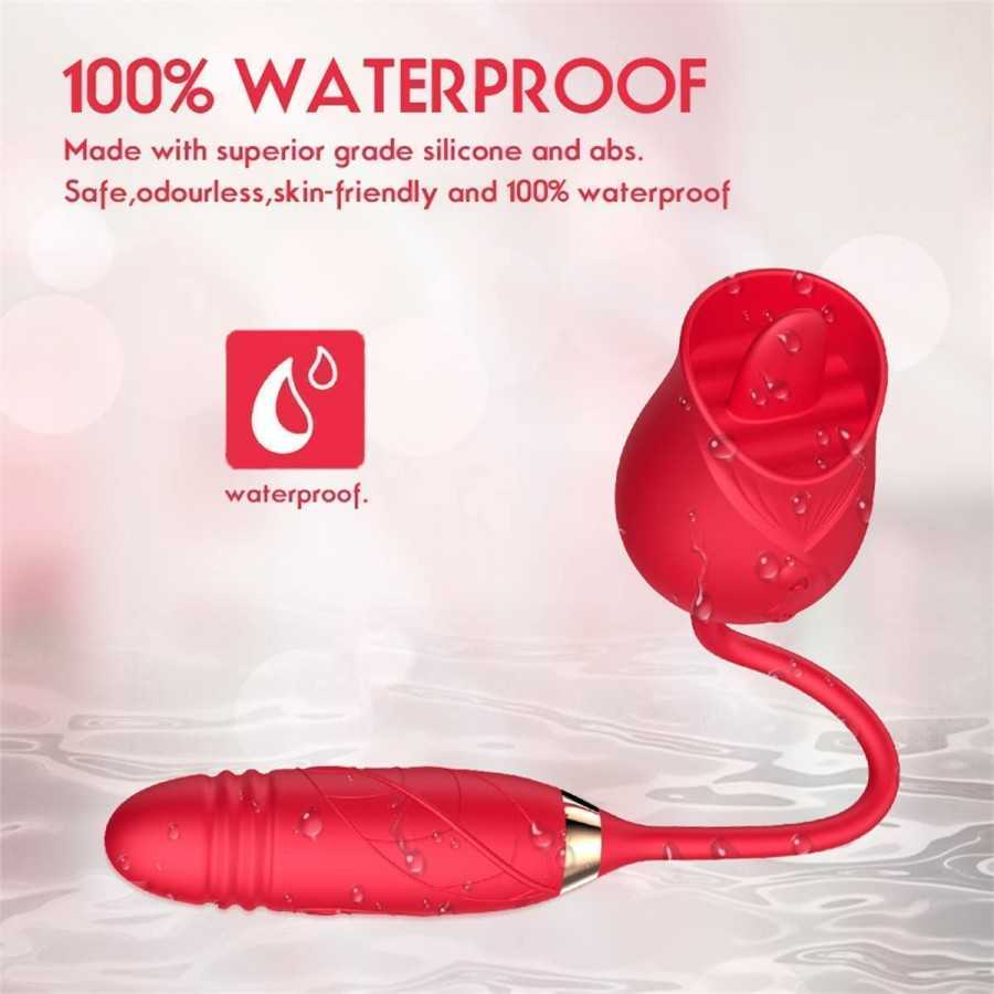 Rose Sex Toy for Woman - Rose Vibrator Pleasure Rose Sex Toy Clit Sucker Adult Sensory Toys Clitoral Stimulator with 10 Vibratin