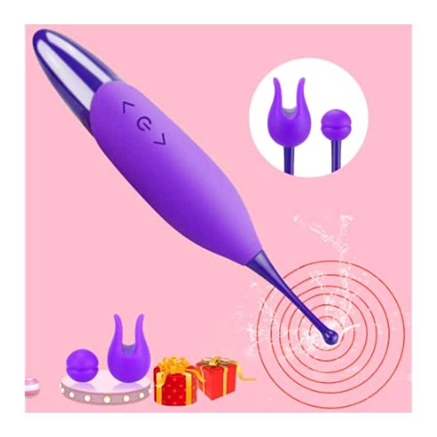 High Frequency Clitoral Vibrator, G Spot Clit Vibrator Stimulator for Women with Whirling Motion Quick Orgasm, Powerful Personal