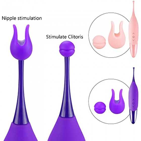 High Frequency Clitoral Vibrator, G Spot Clit Vibrator Stimulator for Women with Whirling Motion Quick Orgasm, Powerful Personal