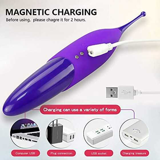 High Frequency Clitoral Vibrator, G Spot Clit Vibrator Stimulator for Women with Whirling Motion Quick Orgasm, Powerful Personal