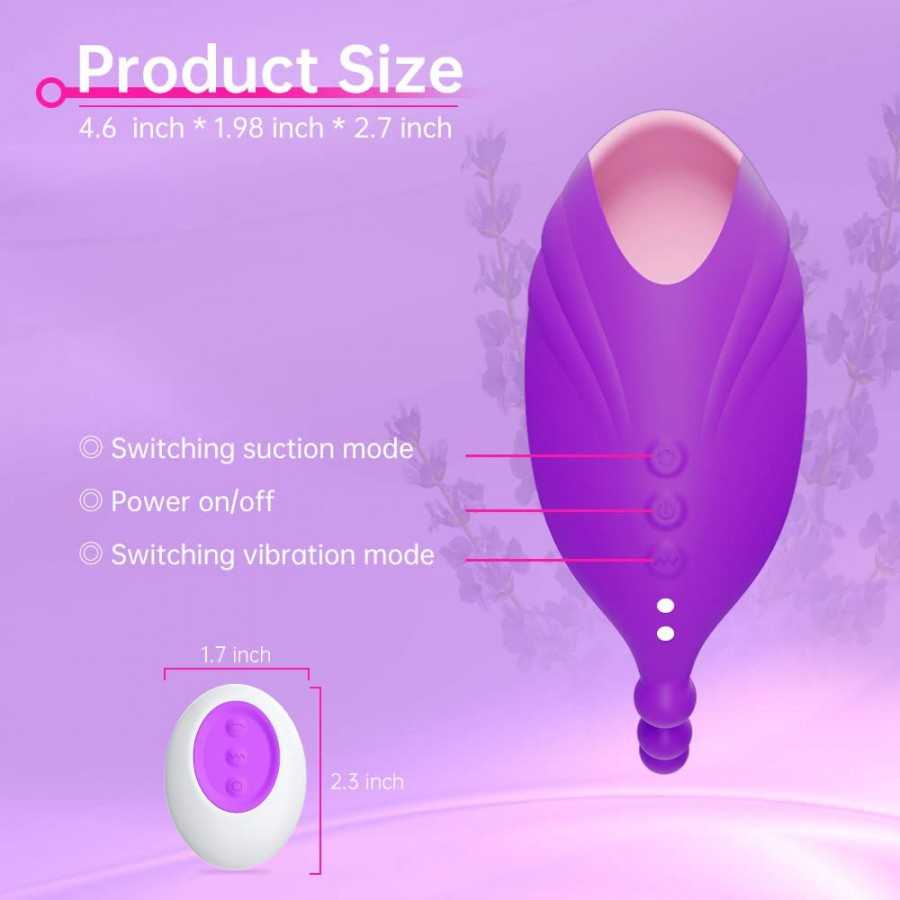 Wearable Vibrator Sex Toys - Rose Sex Toy G Spot Clitoral Stimulatior Butterfly Vibrators with 10 Vibration Modes, Invisible Vib