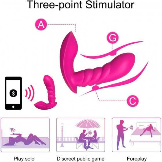 2 in 1 Dildo & Clitoral Adult Sex Toys for Women Pleasure - Wearable Vibrating Panties with App Remote Control Vibrators Vibrati