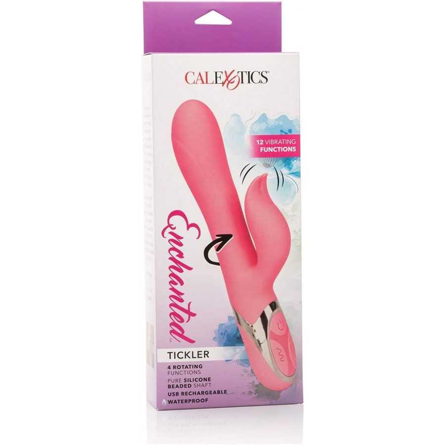 CalExotics Enchanted Bunny Massager - Waterproof Vibrator Toys for Couples - Adult Sex Clitoral G Spot Rabbit Massager - Purple