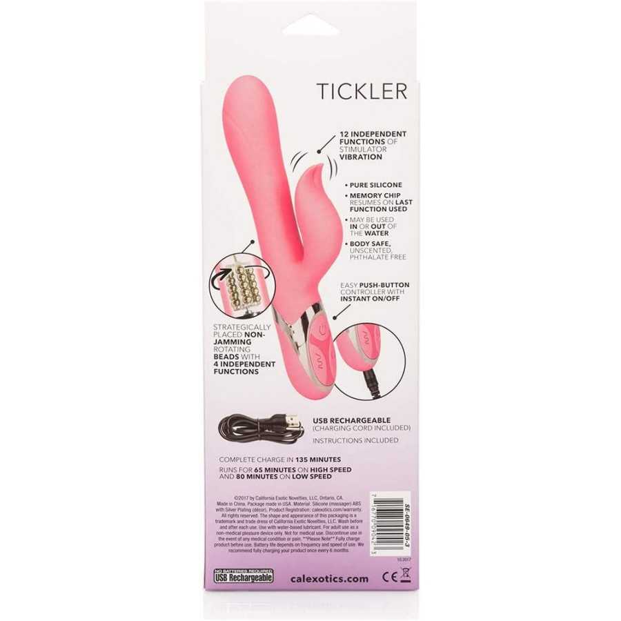 CalExotics Enchanted Bunny Massager - Waterproof Vibrator Toys for Couples - Adult Sex Clitoral G Spot Rabbit Massager - Purple