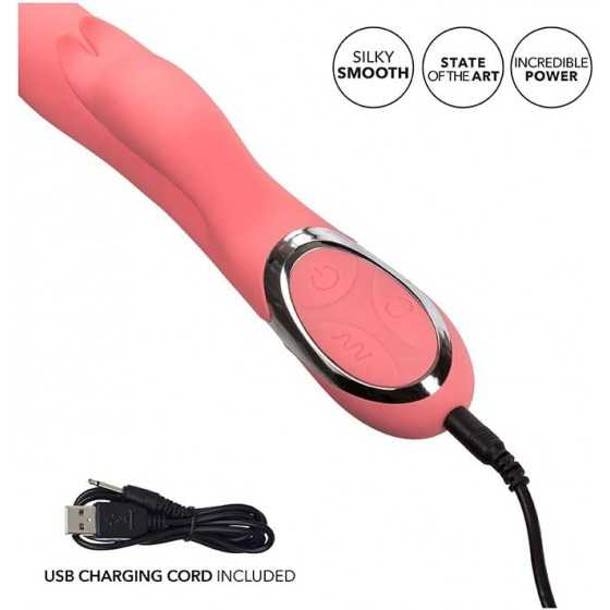 CalExotics Enchanted Bunny Massager - Waterproof Vibrator Toys for Couples - Adult Sex Clitoral G Spot Rabbit Massager - Purple