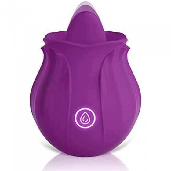 Rose Sex Stimulator for Women Pleasure, Rose Sex Toy for Woman with 10 Vibrating Modes, G spot Vibrator Clitoral Nipple Stimulat