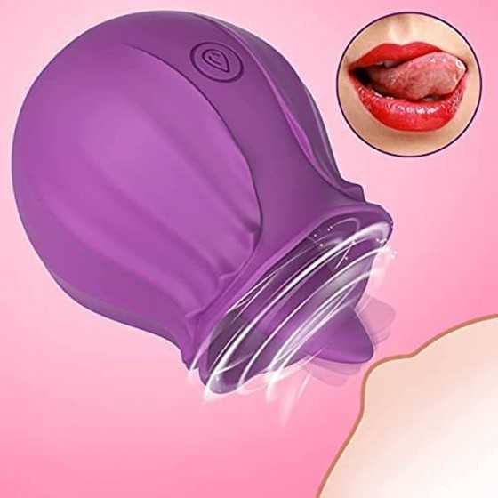 Rose Sex Stimulator for Women Pleasure, Rose Sex Toy for Woman with 10 Vibrating Modes, G spot Vibrator Clitoral Nipple Stimulat