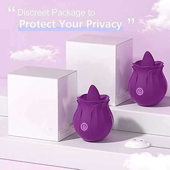 Rose Sex Stimulator for Women Pleasure, Rose Sex Toy for Woman with 10 Vibrating Modes, G spot Vibrator Clitoral Nipple Stimulat
