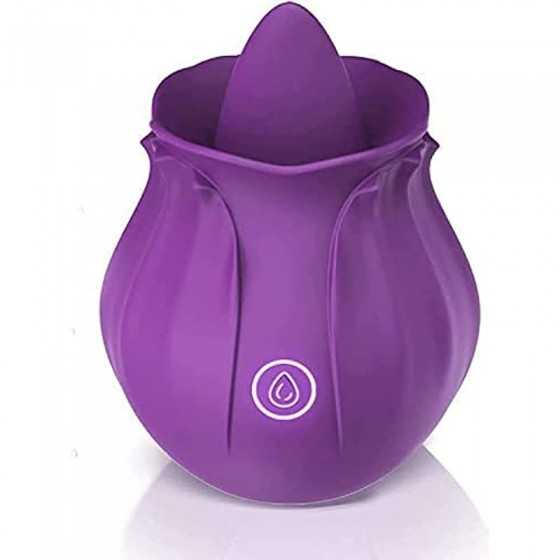 Rose Sex Stimulator for Women Pleasure, Rose Sex Toy for Woman with 10 Vibrating Modes, G spot Vibrator Clitoral Nipple Stimulat