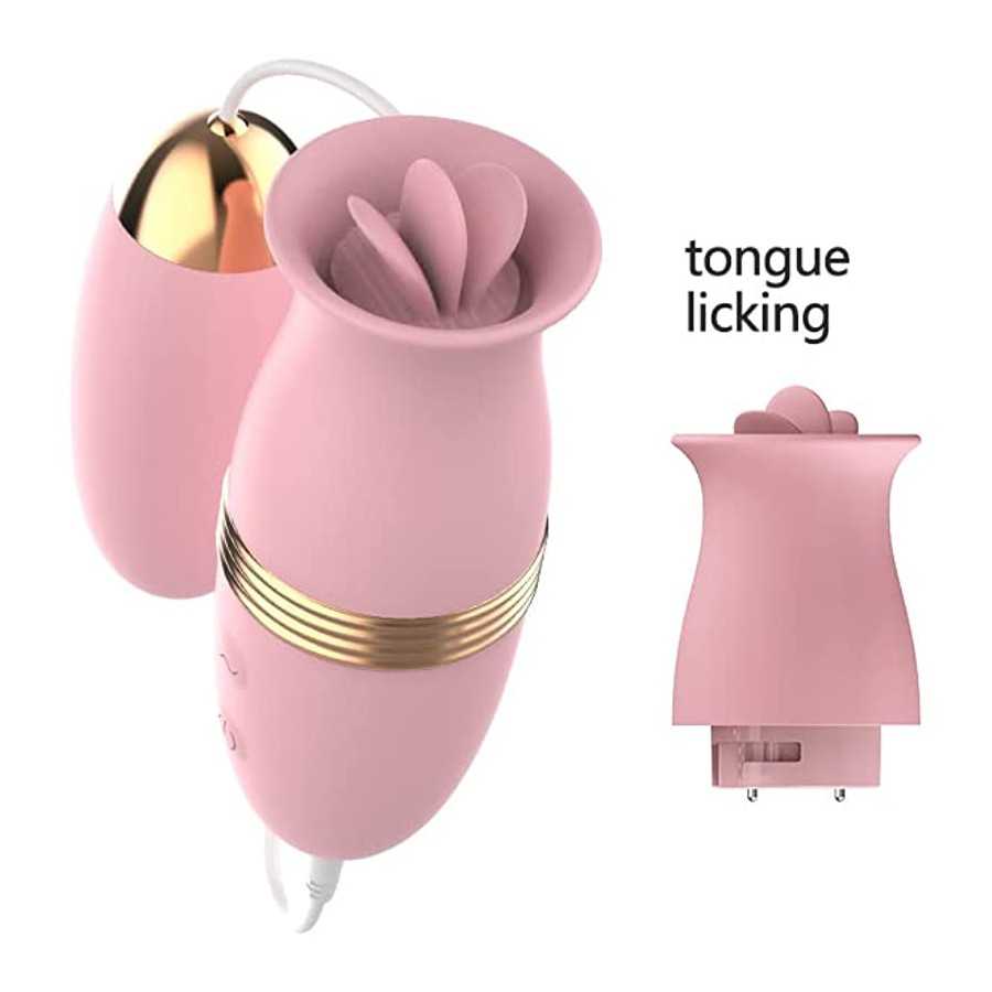 Nipple Vibrating Tongue Vibrator Clitoral Sucking Vibrator Suction Clit Sucker Dildo Sex Toys Womens Pink