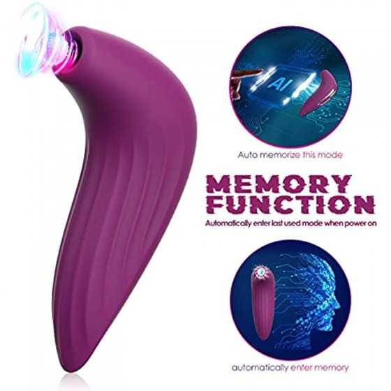Smart Clitoral Sucking Sex Toy for Woman - SVAKOM APP Controlled Clit Stimulator Vibrator with Travel Lock & Pulse Technology - 