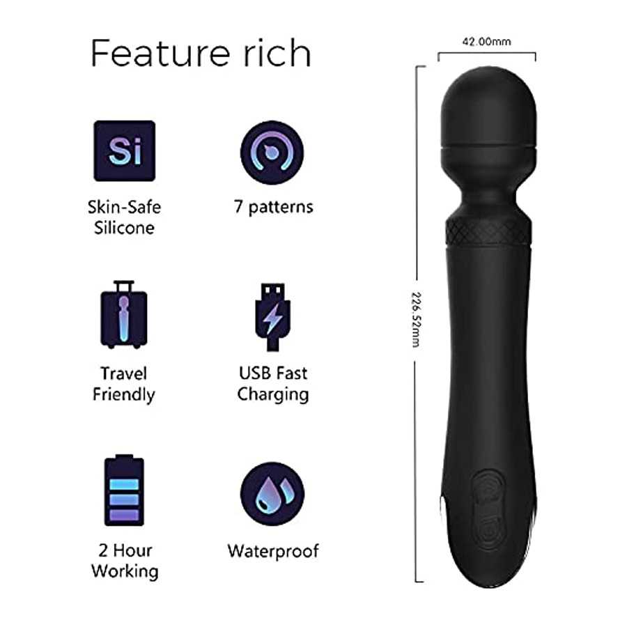 Sex Vibrators for Women, Vibrating Toys, Personal Wand Massager with 7 Vibration Modes Vibration