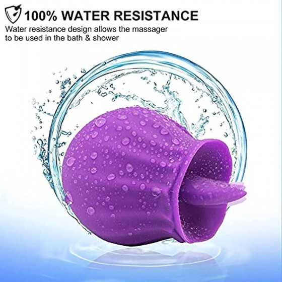 Rose Tongue Licker Rose Shape Rechargeable Female Adult Toy, Power Tongue Aspirator & Tongue Licker 10 Mode Suction Cup G Suck T