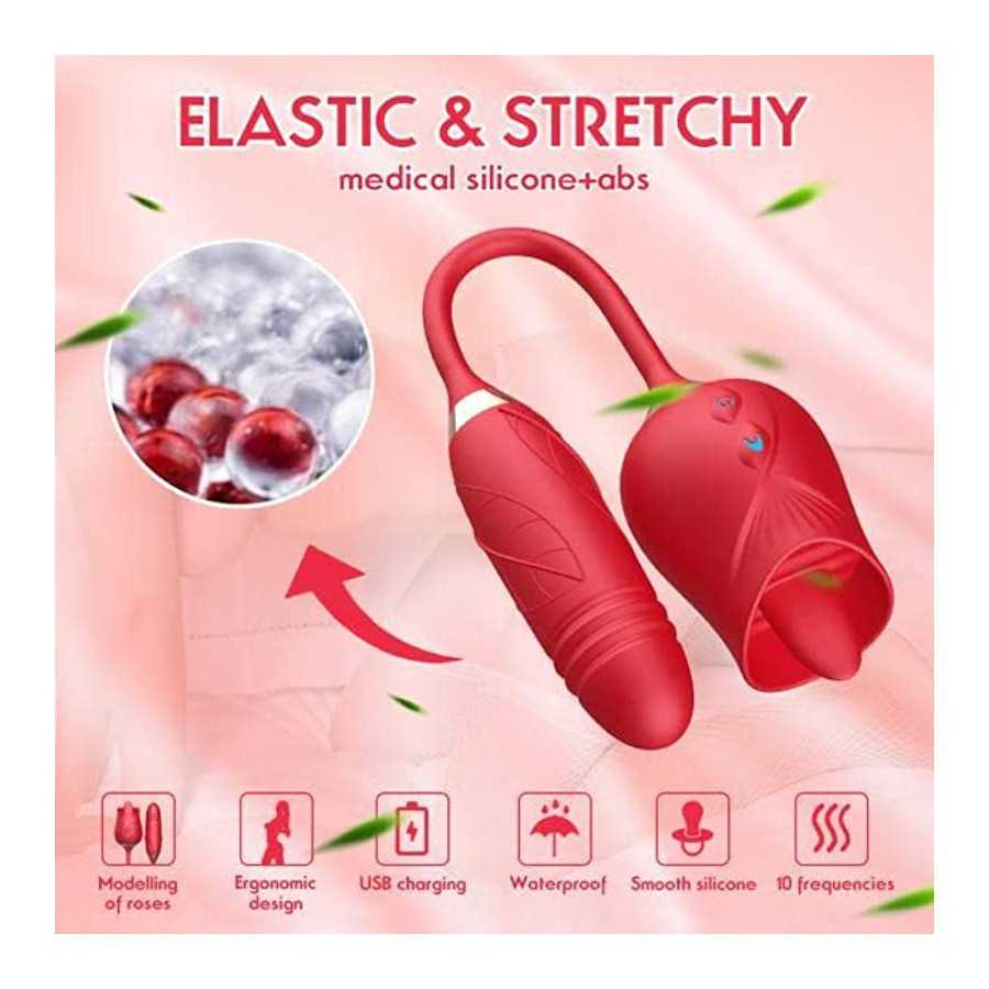 Diane Store/Rose Toy 2022 for Women Beautiful and Generous, Washable Dual Head Waterproof, Red, 23.0 Fl Oz, (Pack of 23)