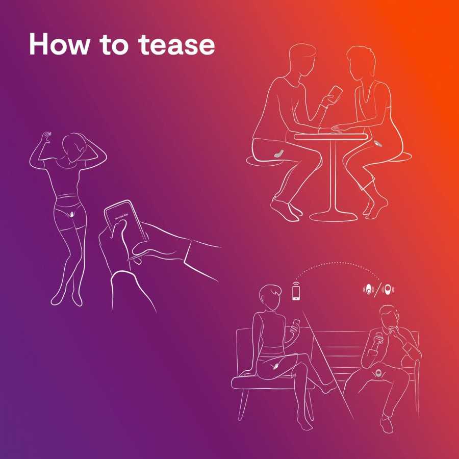We-Vibe Tease Us Set Moxie + Moxie - Wearable Panty Vibrators for Women - Clitoral Stimulator with 10 Vibration Modes - App Cont