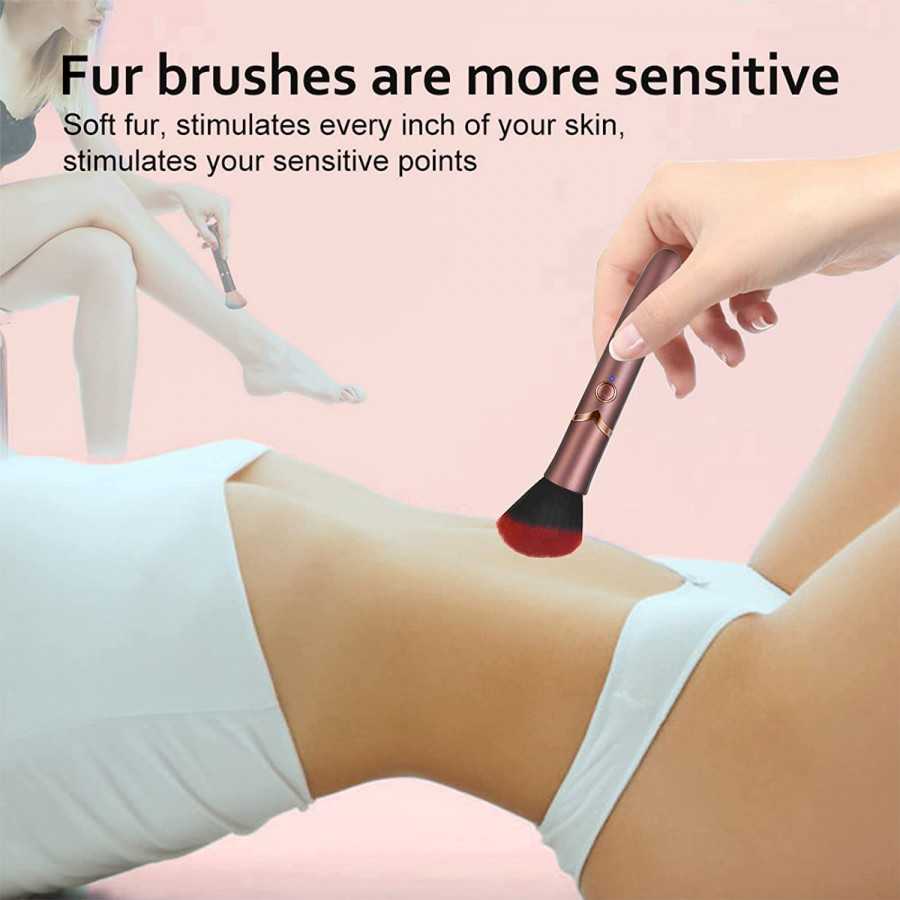 Pearlsvibe Makeup Brush Toy, Bullet Vibrator for Precision Clitoral Stimulation, G Spot Vibrator with 10 Vibration Modes, Mini N