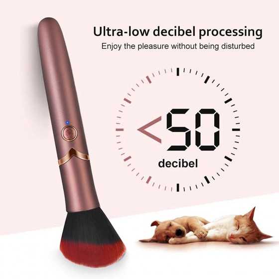 Pearlsvibe Makeup Brush Toy, Bullet Vibrator for Precision Clitoral Stimulation, G Spot Vibrator with 10 Vibration Modes, Mini N