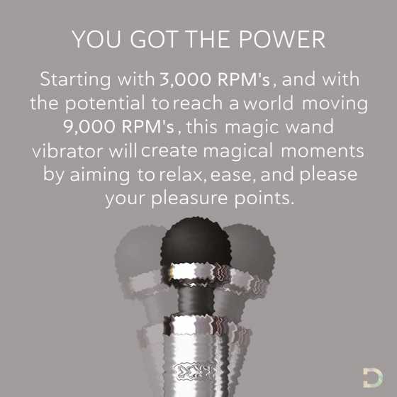 Premium Doxy Die Cast No. 3 - Luxurious Aluminum and Titanium Alloy Case -Wand Vibrator Body Massager - Body-Safe Medical-Grade 