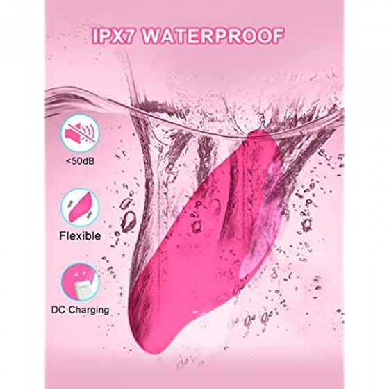 Wearable Vibrator Vibrating Panties with APP Control, Silicone Clitoral Vagina Stimulator Clit Nipple Teaser Adult Toy with 12 V