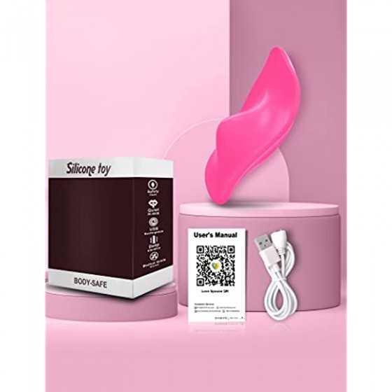 Wearable Vibrator Vibrating Panties with APP Control, Silicone Clitoral Vagina Stimulator Clit Nipple Teaser Adult Toy with 12 V