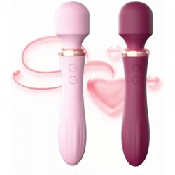 LILO hot Venus  Heated Double Heads Dildo Vibrator 10 Modes Adult Vibrator for Women Sex Toys Pink