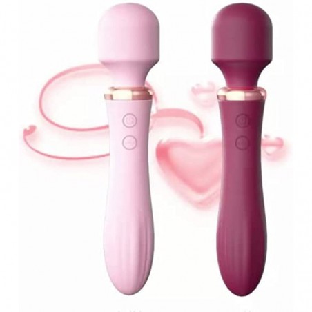 LILO hot Venus  Heated Double Heads Dildo Vibrator 10 Modes Adult Vibrator for Women Sex Toys Pink