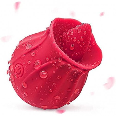 Rose Sex Toy for Women Sex - Upgrade Rose Sex Stimulator for Women with 10 Tongue Licking Modes Vibrator Adult Sex Toys for Coup