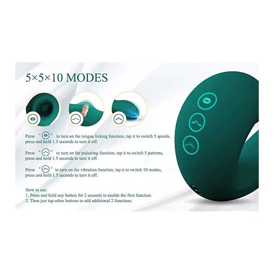 Female Masturbator 3 in 1 Clit Sucker Dildo G-Spot Vibrator Sucking Vibrators for Women Clitoral Stimulator Sex Toys
