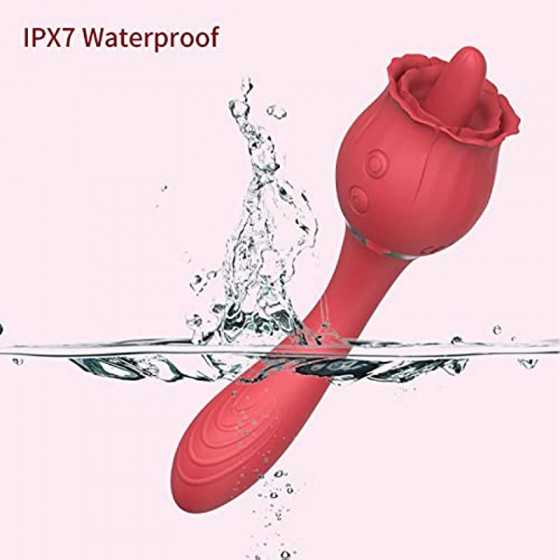 Rose Toy Vibrator for Women,Nipples Clitoris Stimulator,with 10 Modes & 20 Powerful Vibration,G Spot Clitoral Vibrator Dildo Sex