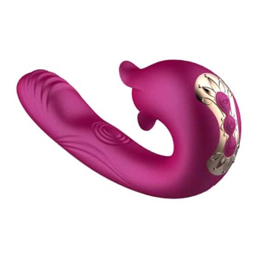 Clitoral Licking Rotating G Spot Vibrator, Wearable Dildo Vibrator Mimic Finger - Panty Vibrator, Anal Breast Nipple Massager fo