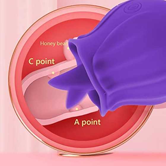 Sex Tongue for Licking, Rose Toy for Women Pleasure, Clitorals Stimulator, Electric Women Relaxing Toy, Woman Suction 10 Modes (