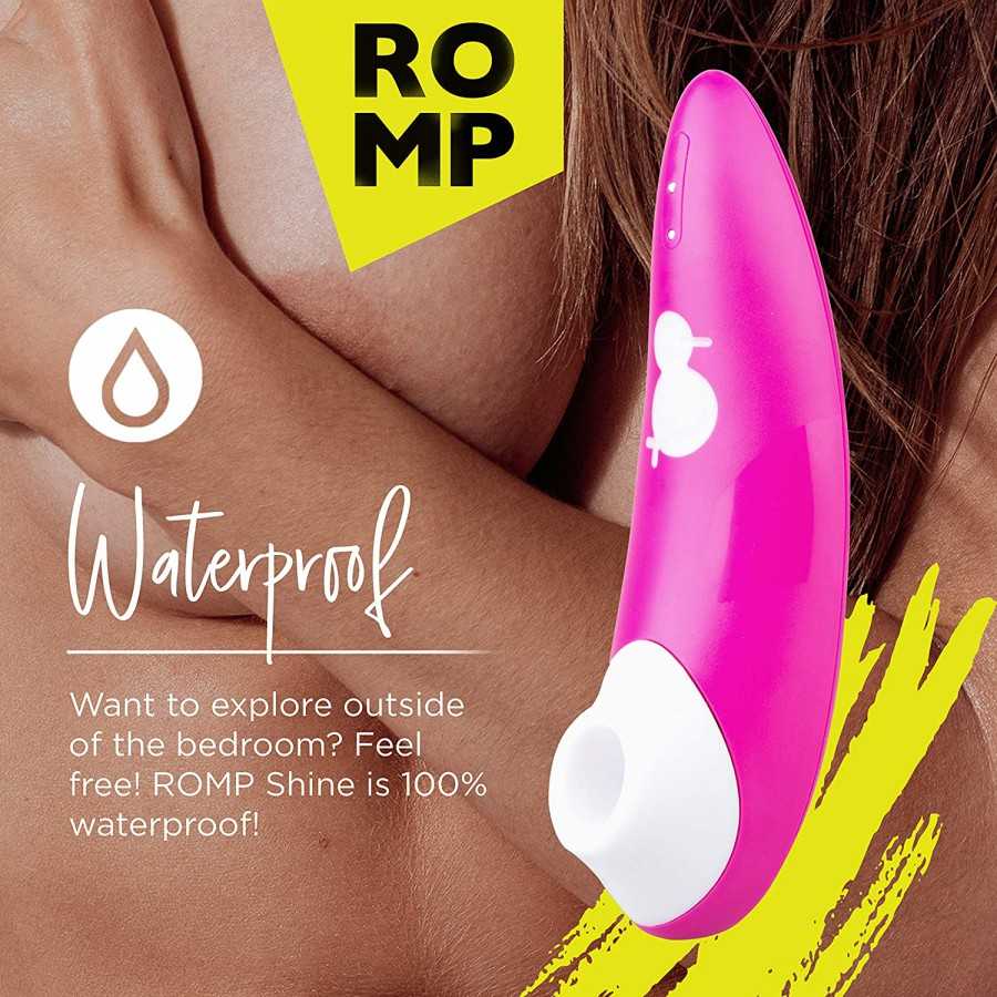 ROMP Shine Clitoral Sucking Toy - Clit Stimulator - Waterproof Clitoral Sucker Vibrator with 10 Intesity Levels - Vibrating Adul