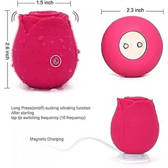 Clitorals Sucking Toys vibrabrators Sex for Womens Toys for Couples Sex The Rose Toy for Women Pleasure， Rose Bud Toy Gifts for 