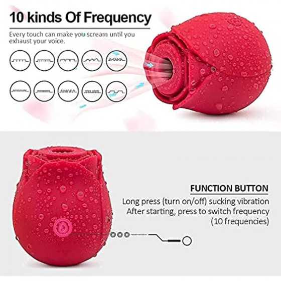 Clitorals Sucking Toys vibrabrators Sex for Womens Toys for Couples Sex The Rose Toy for Women Pleasure， Rose Bud Toy Gifts for 