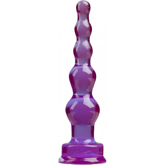 Doc Johnson SpectraGels - Anal Stuffer Tool - 5.8 in. Long and 1.6 in. Wide - Butt Plug with Flared Base - Purple (0290-08-AM)