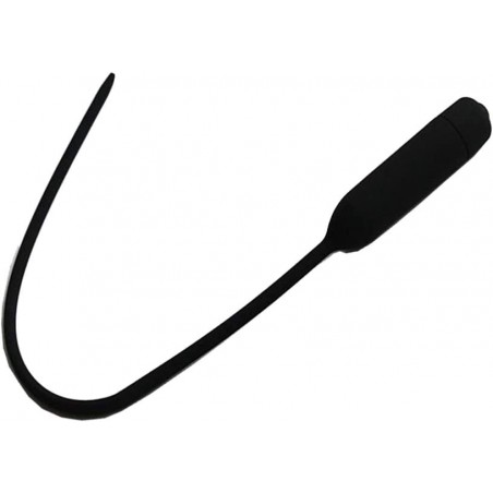 HEALLILY Urethral Sounds Silicone Urethral Sounding Rods Stretcher Tools for Man Toy (Black 7.5mm) Masturbating Rod